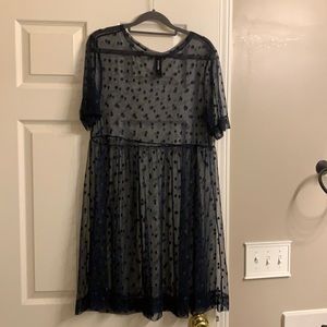 Agnes & Dora Sheer Tunic Dress